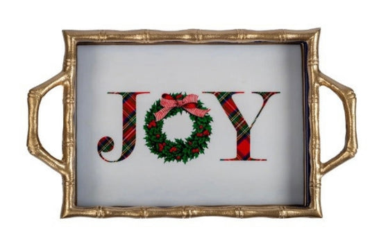 Joy Wreath Enameled Chang Mai Tray