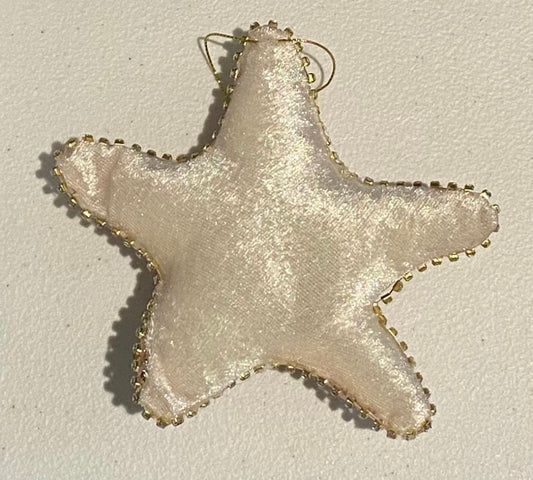 Velvet Beaded Starfish Ornament