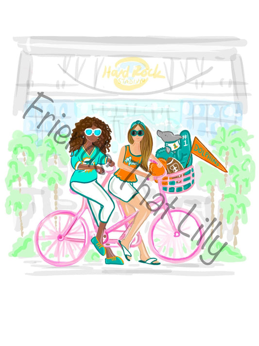 SALE! Miami Dolphins Illustration Shirts