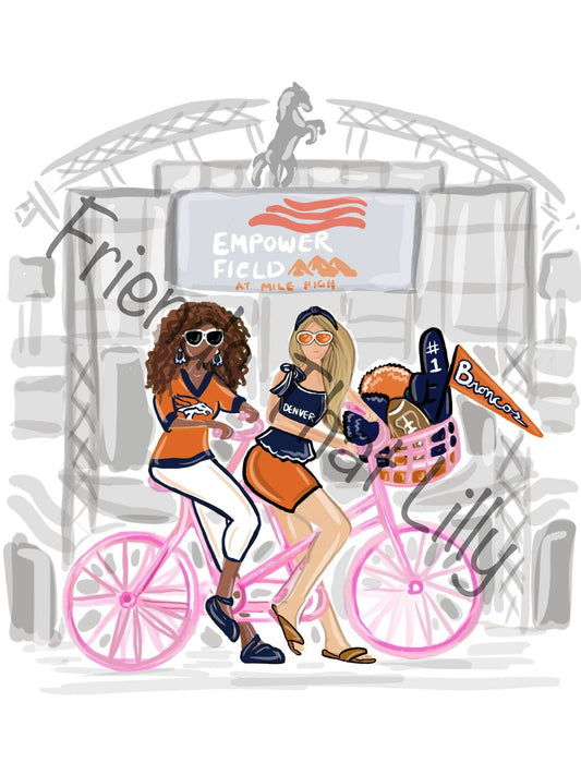 SALE! Denver Broncos Illustration Shirts