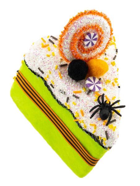 Halloween Cake Slice Ornaments: Available In Three Colors