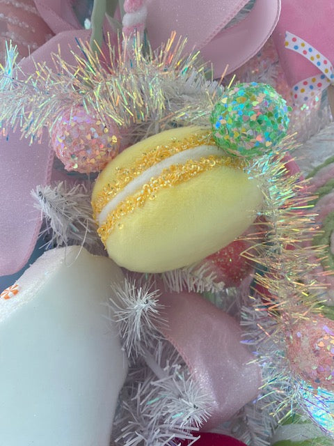 4" Macaron Ornaments in Assorted Colors: Sold in Sets of Two