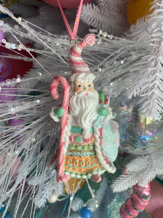 Candy Santa Ornament