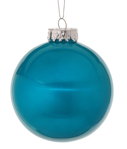 Peacock Blue 4" Ball Ornaments