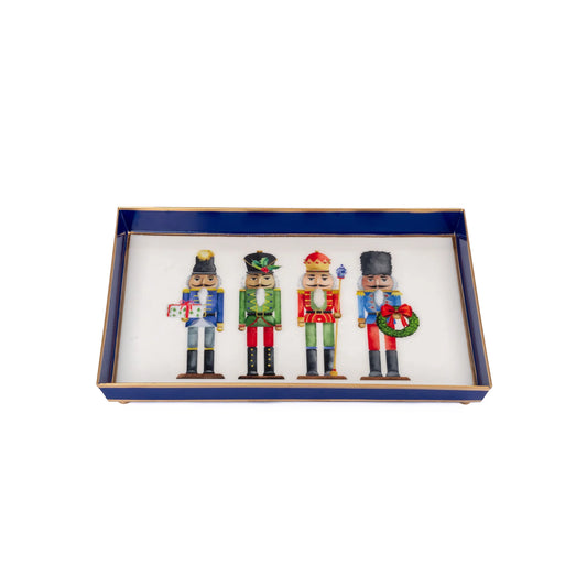 Nutcracker Enameled Oliver Tray 8" x 12"