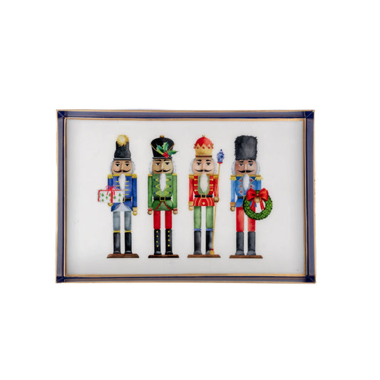 Nutcracker Enameled Oliver Tray 8" x 12"