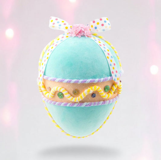 Teal Egg Ornament