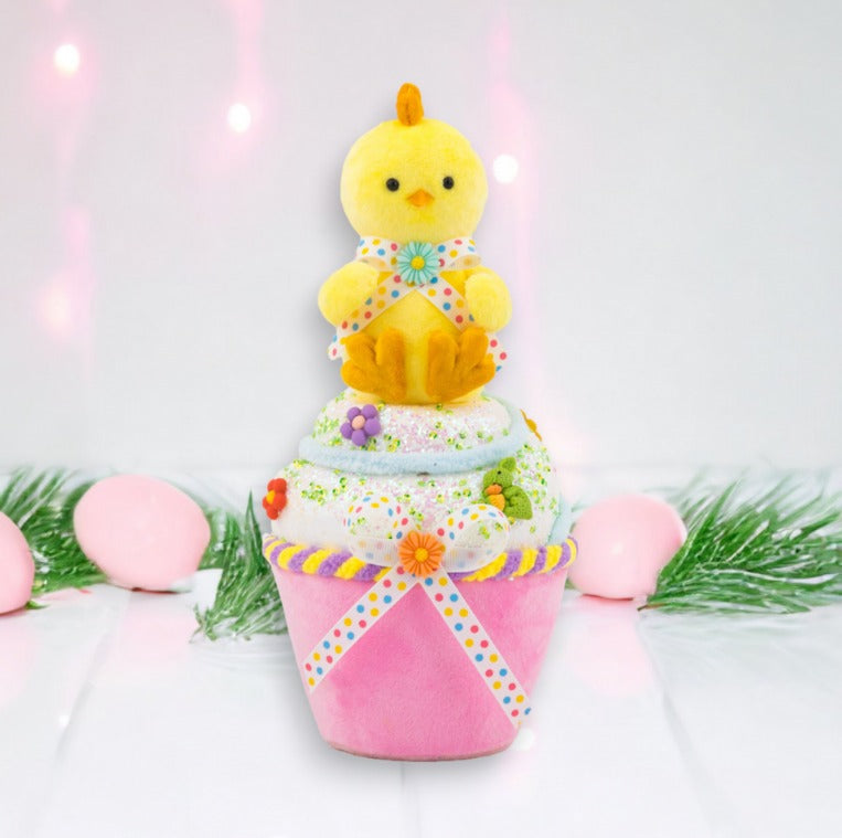 Eggstra Sweet Chick On Cupcake Figure