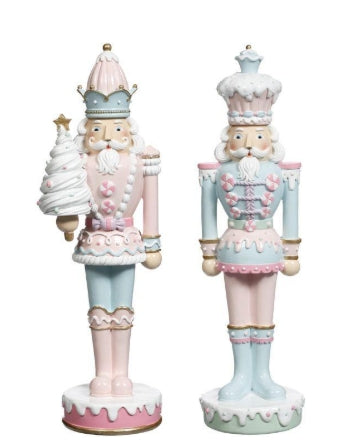 Sweet Nutcracker Figurines: Set of Two