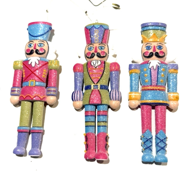 6" Candy Shop Nutcracker Cut Out Ornaments: Set of Three