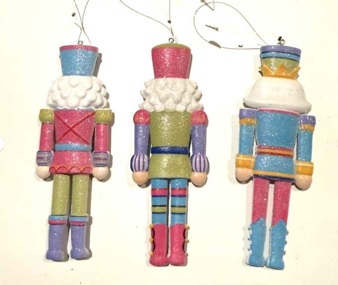 6" Candy Shop Nutcracker Cut Out Ornaments: Set of Three