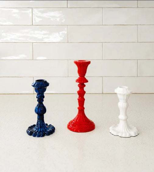 Americana Taper Candle Holder - Set of 3