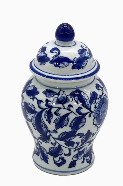 Blue And White Chinoiserie Ginger Jar