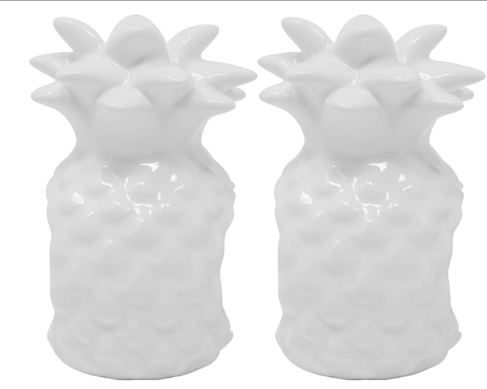 Lilly Pulitzer Ceramic Pineapple Napkin Rings: Set of Two