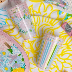 Lilly Pulitzer Pool Cup Set In Lilly Garden Home: Set of Six