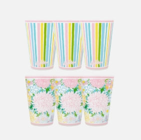 Lilly Pulitzer Pool Cup Set In Lilly Garden Home: Set of Six