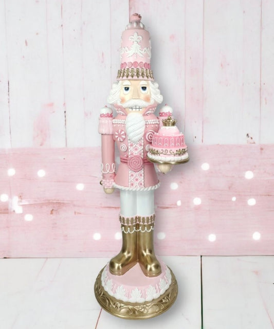 Large Pink Confections Nutcracker