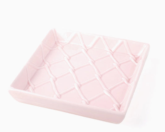 Pink Textured Beverage Napkin Holder