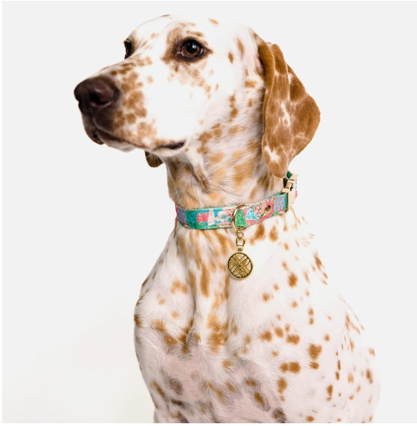 Lilly Pulitzer Dog Collar Crazy Quilt Small/Medium