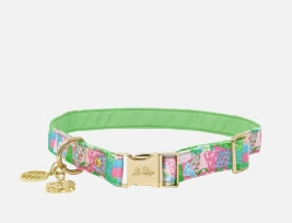Lilly Pulitzer Dog Collar Crazy Quilt Small/Medium