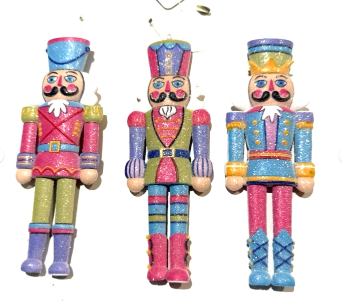 6" Candy Shop Nutcracker Cut Out Ornaments: Set of Three
