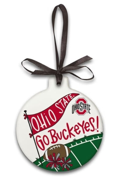 Ohio State Go Buckeyes! Ceramic Ornament