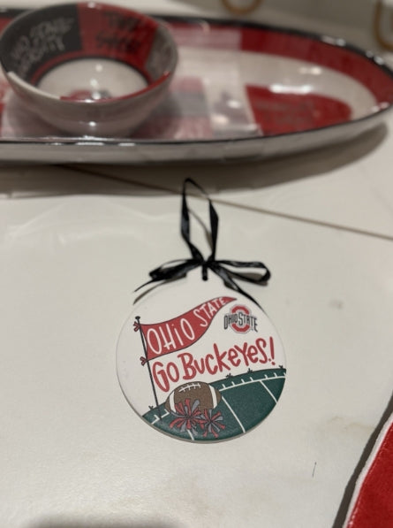 Ohio State Go Buckeyes! Ceramic Ornament