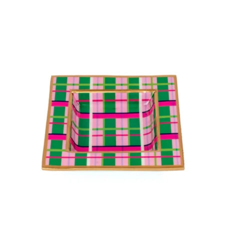 Mad Plaid Enameled Smidge Tray