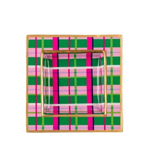 Mad Plaid Enameled Smidge Tray