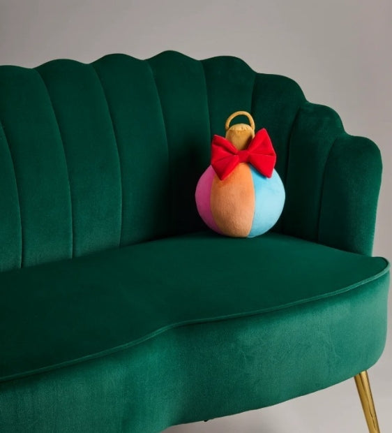 Assorted Set of Three Festive Bauble Pillows