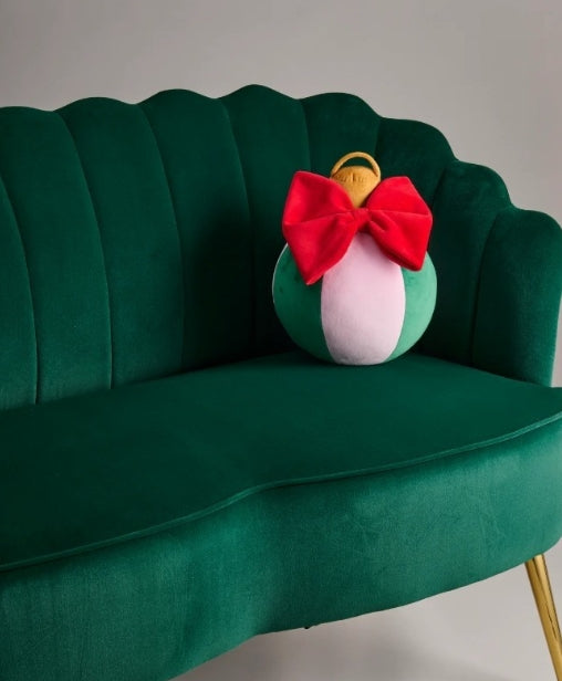 Assorted Set of Three Festive Bauble Pillows