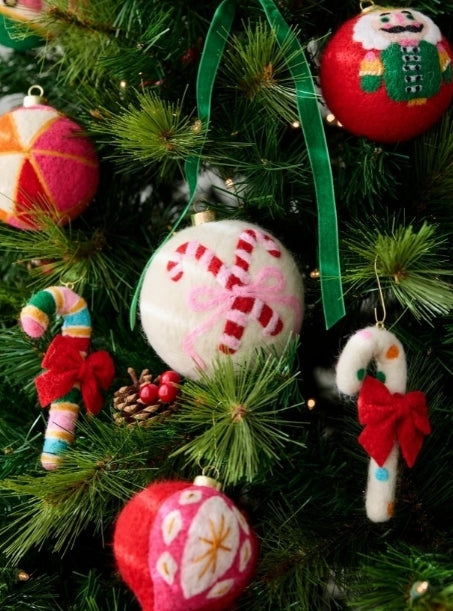 Candy Cane Assorted Ornaments: Set of Eight