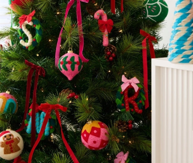 Candy Cane Assorted Ornaments: Set of Eight