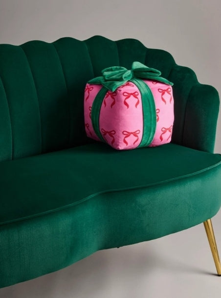 Bow Gift Box Medium Pillow
