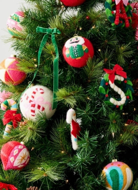 Candy Canes Assorted Ornaments: Set of Four