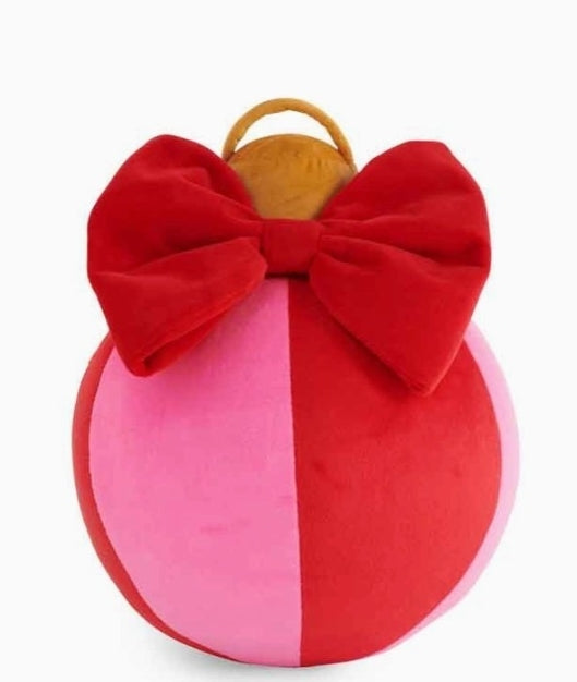 Festive Pink & Red Bauble Medium Pillow