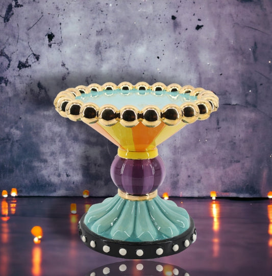 Spooky Season Ceramic Pedestal Cake Plate