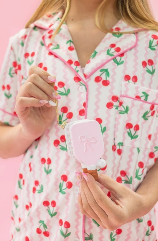 New! Pretty In Pinkleball Paddle Ornament Christmas Ornament