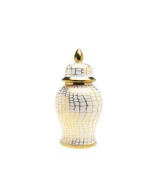Snake Print Ginger Jar: Small