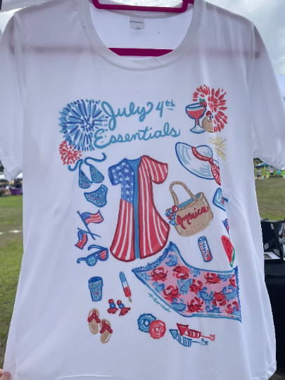Women's T-shirts: "July 4th Essentials"