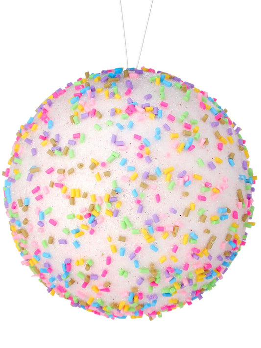 Holiday Sale! Candy Sprinkle Ball Ornaments: Pink or Blue/ 4PK