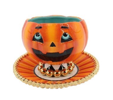 Jack-O-Lantern Bowl with Plate