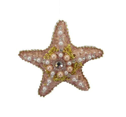 Velvet Beaded Starfish Ornament