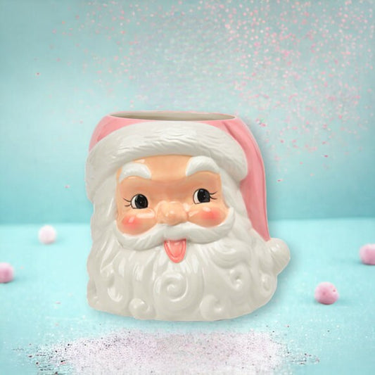 Pink Santa Planter