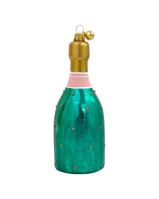 Cheers Champagne Glass Bottle Ornament