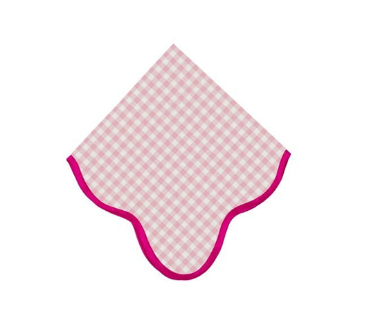 Rosey Gingham Napkins: Set of Four