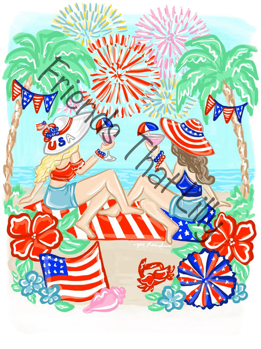 Women's T-shirts: Patriotic Picnic