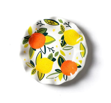 Citrus Ruffle Salad Plates- Set of Four