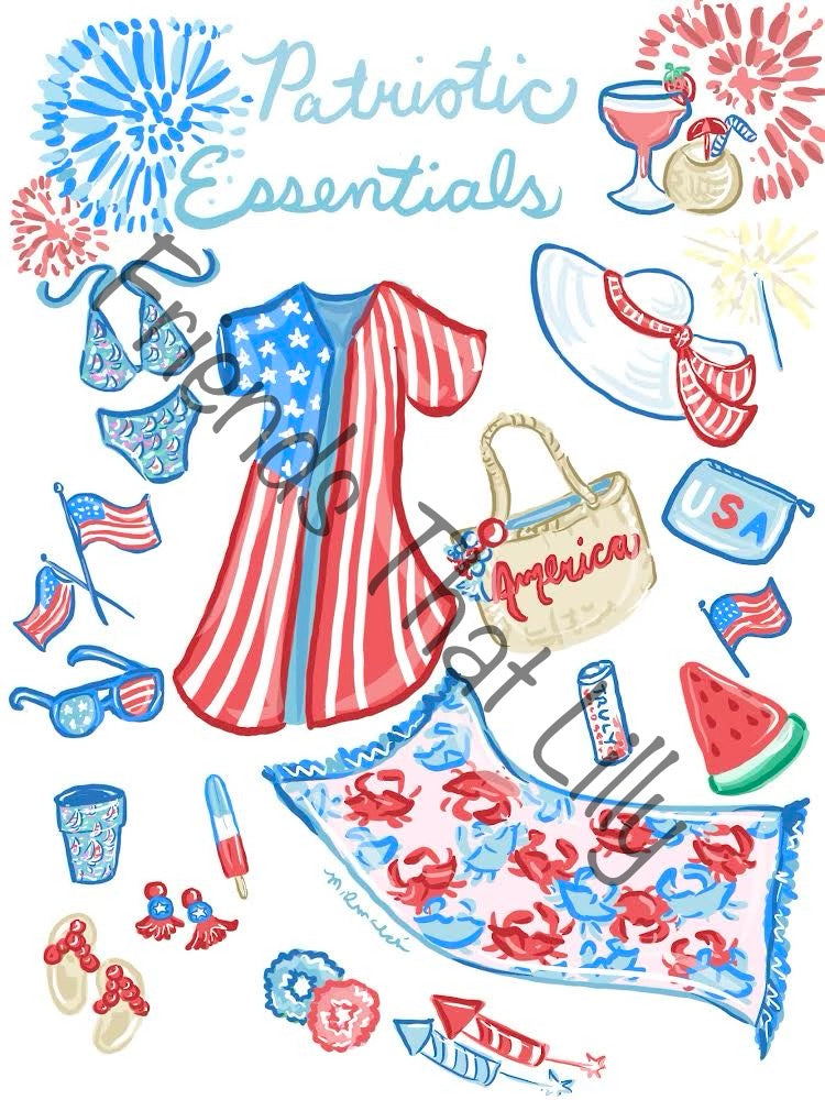 Women's T-shirts: "Patriotic Essentials"