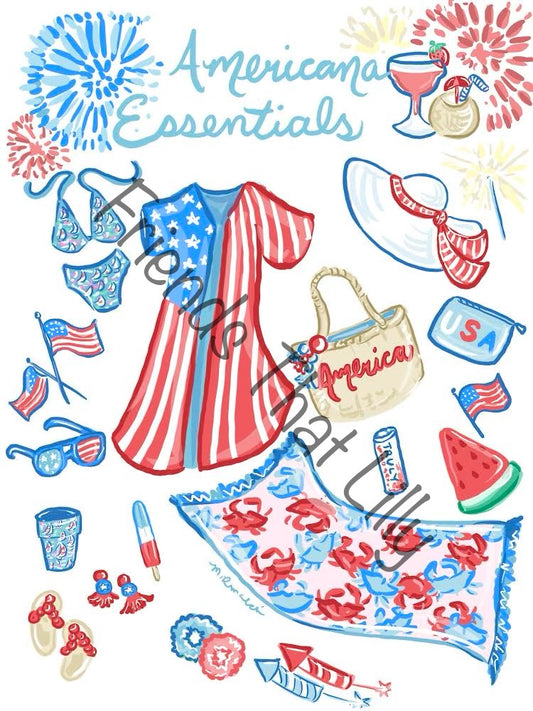 Women's T-shirts: "Americana Essentials"